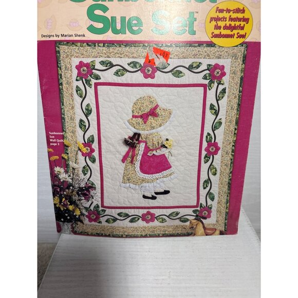 Sunbonnet Sue Quilt Sewing Pattern Book Marian Shenk 2000 House Of White Birches - Picture 2 of 4